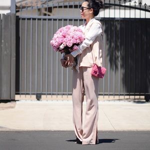 TY-LR Casual pants in light pink